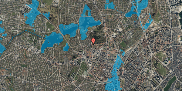Oversvømmelsesrisiko fra vandløb på Skoleholdervej 53, 1. tv, 2400 København NV