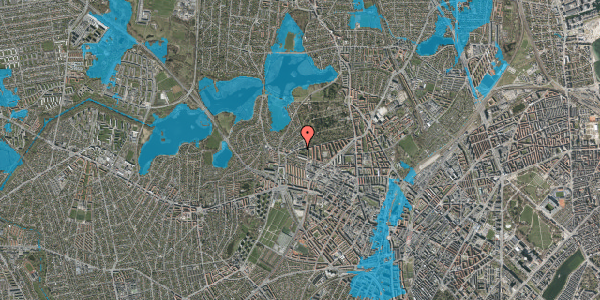 Oversvømmelsesrisiko fra vandløb på Skoleholdervej 59, st. th, 2400 København NV