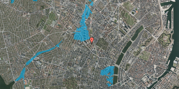 Oversvømmelsesrisiko fra vandløb på Skotterupgade 12, 2. tv, 2200 København N