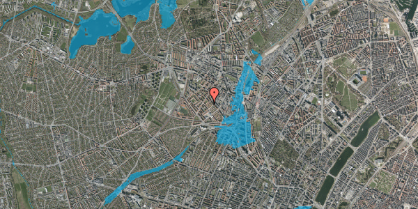 Oversvømmelsesrisiko fra vandløb på Skovduestien 11, 1. tv, 2400 København NV