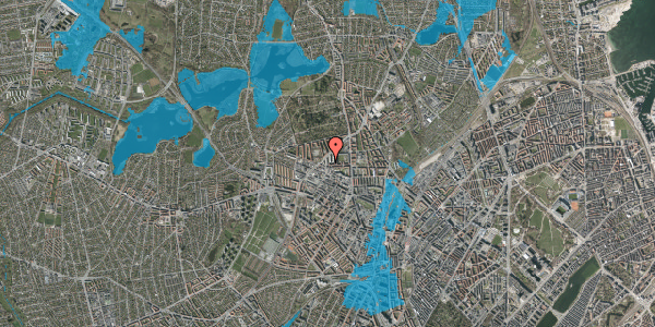 Oversvømmelsesrisiko fra vandløb på Skovløbervej 3, st. tv, 2400 København NV