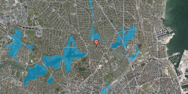 Oversvømmelsesrisiko fra vandløb på Skovstjernevej 16, 2400 København NV