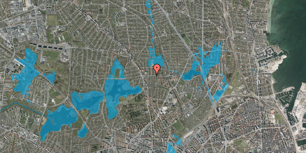 Oversvømmelsesrisiko fra vandløb på Skovstjernevej 17, st. 2, 2400 København NV