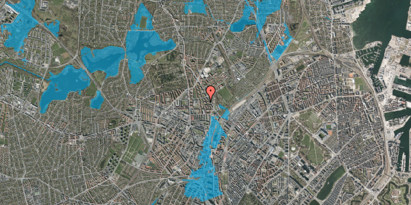 Oversvømmelsesrisiko fra vandløb på Slotsfogedvej 5, 4. tv, 2400 København NV