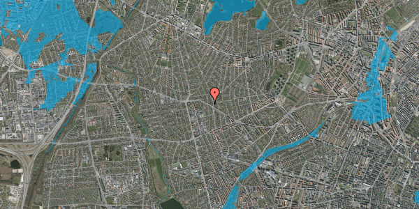 Oversvømmelsesrisiko fra vandløb på Slotsherrensvej 48, 1. , 2720 Vanløse