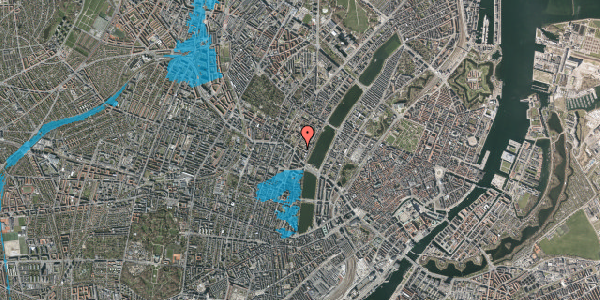 Oversvømmelsesrisiko fra vandløb på Smedegade 7, 3. th, 2200 København N