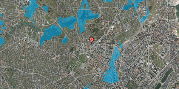 Oversvømmelsesrisiko fra vandløb på Smedetoften 15, 2. tv, 2400 København NV