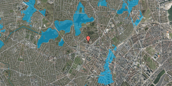 Oversvømmelsesrisiko fra vandløb på Smedetoften 16, 2. th, 2400 København NV