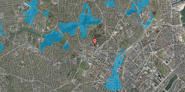Oversvømmelsesrisiko fra vandløb på Smedetoften 20, 2. tv, 2400 København NV