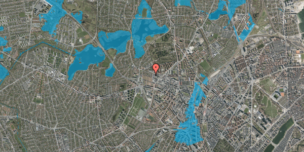 Oversvømmelsesrisiko fra vandløb på Smedetoften 21, 1. , 2400 København NV