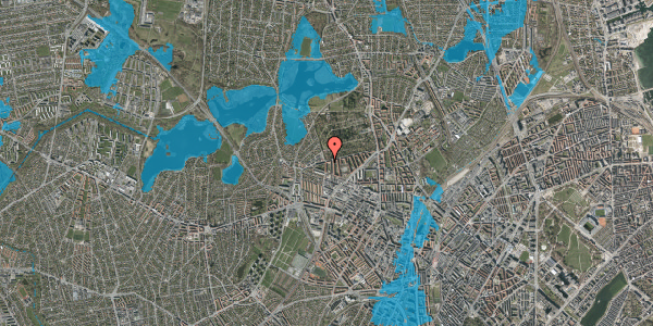 Oversvømmelsesrisiko fra vandløb på Smedetoften 38, st. mf, 2400 København NV