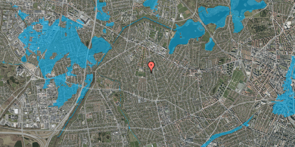 Oversvømmelsesrisiko fra vandløb på Smørumvej 46, 2700 Brønshøj
