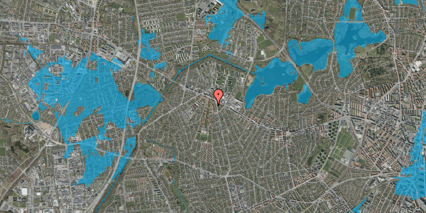Oversvømmelsesrisiko fra vandløb på Smørumvej 90, 1. th, 2700 Brønshøj