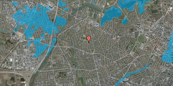 Oversvømmelsesrisiko fra vandløb på Smørumvej 159, 2700 Brønshøj
