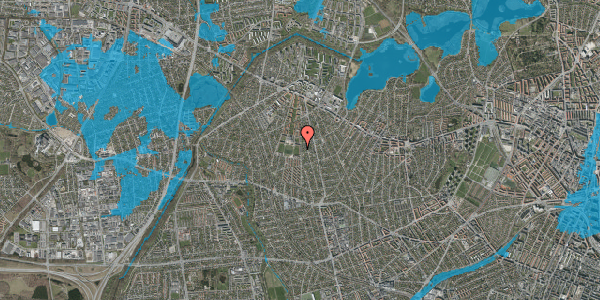 Oversvømmelsesrisiko fra vandløb på Smørumvej 209, st. tv, 2700 Brønshøj