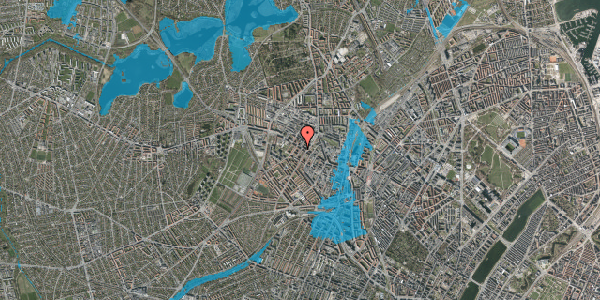 Oversvømmelsesrisiko fra vandløb på Sneppevej 4, st. tv, 2400 København NV