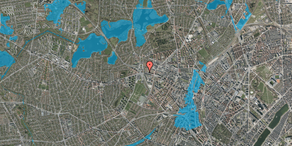 Oversvømmelsesrisiko fra vandløb på Sokkelundsvej 10, 2. th, 2400 København NV