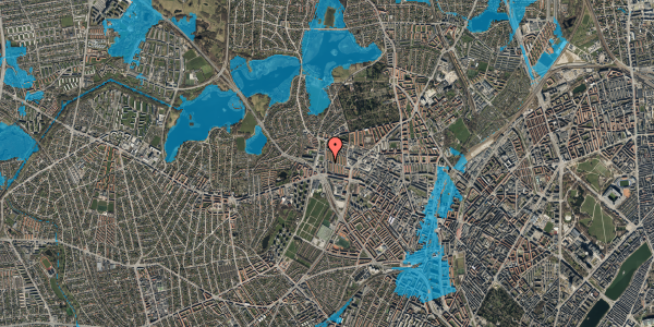 Oversvømmelsesrisiko fra vandløb på Sokkelundsvej 26, st. tv, 2400 København NV