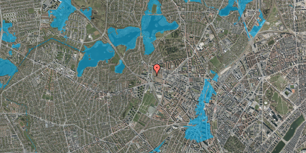 Oversvømmelsesrisiko fra vandløb på Sokkelundsvej 30, st. tv, 2400 København NV