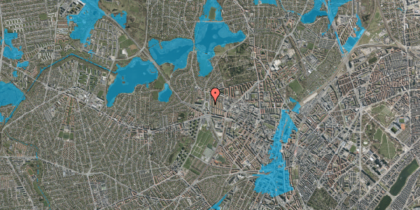 Oversvømmelsesrisiko fra vandløb på Sokkelundsvej 32, 2. tv, 2400 København NV