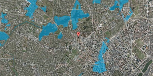 Oversvømmelsesrisiko fra vandløb på Sokkelundsvej 46, 1. th, 2400 København NV