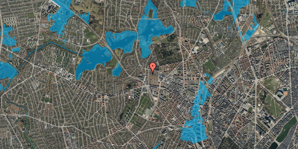 Oversvømmelsesrisiko fra vandløb på Sokkelundsvej 46, 3. , 2400 København NV