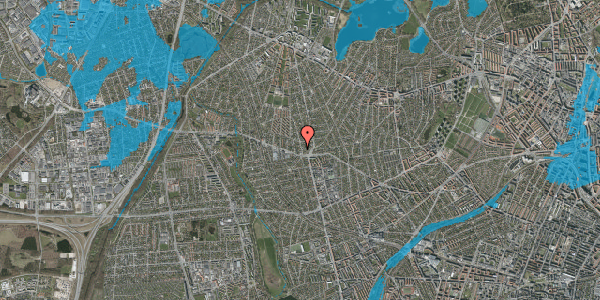 Oversvømmelsesrisiko fra vandløb på Solrødvej 5A, st. tv, 2700 Brønshøj