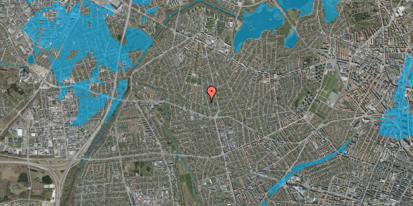 Oversvømmelsesrisiko fra vandløb på Solrødvej 23, 2700 Brønshøj