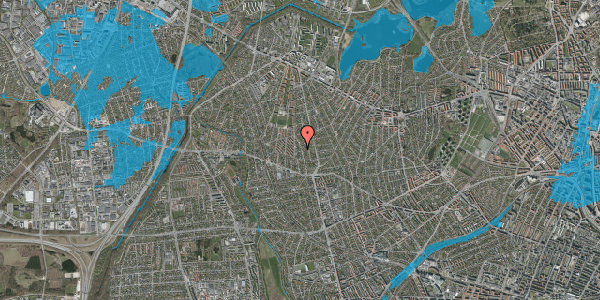 Oversvømmelsesrisiko fra vandløb på Solrødvej 29, 2700 Brønshøj