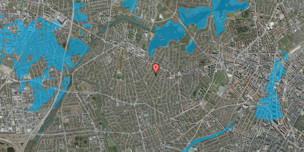 Oversvømmelsesrisiko fra vandløb på Sonnerupvej 46, 2700 Brønshøj