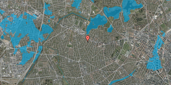 Oversvømmelsesrisiko fra vandløb på Sonnerupvej 61, 2700 Brønshøj