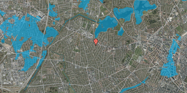 Oversvømmelsesrisiko fra vandløb på Sonnerupvej 63, 2700 Brønshøj