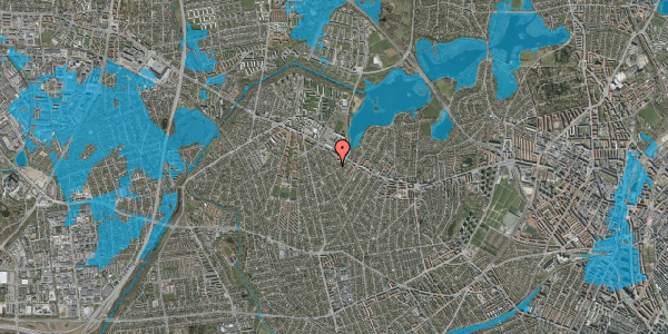Oversvømmelsesrisiko fra vandløb på Sonnerupvej 81, 2700 Brønshøj