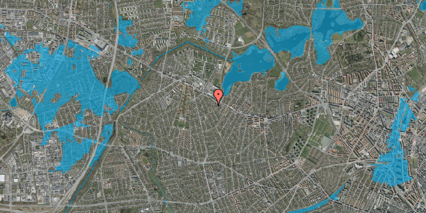 Oversvømmelsesrisiko fra vandløb på Sonnerupvej 83, st. , 2700 Brønshøj