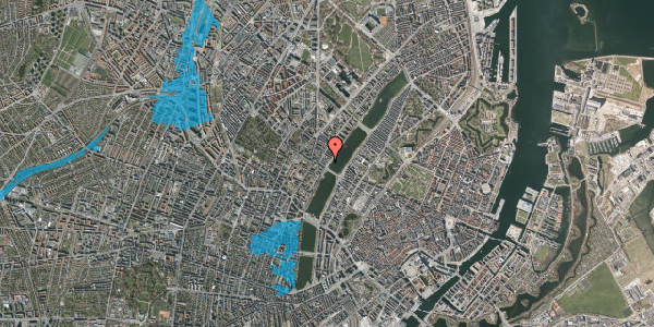Oversvømmelsesrisiko fra vandløb på Sortedam Dossering 3, 1. tv, 2200 København N
