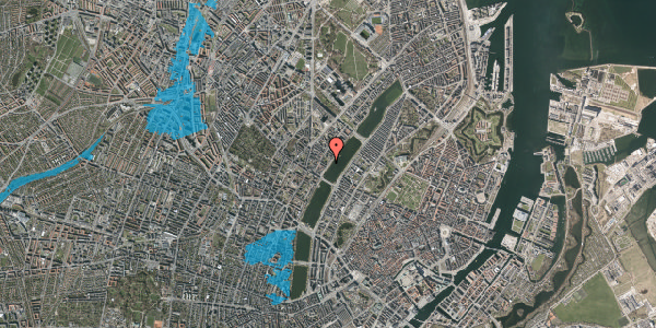 Oversvømmelsesrisiko fra vandløb på Sortedam Dossering 13B, 1. th, 2200 København N