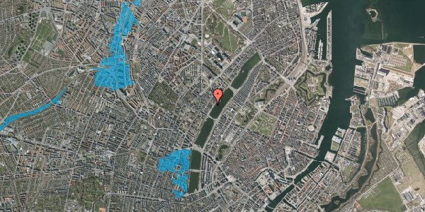 Oversvømmelsesrisiko fra vandløb på Sortedam Dossering 15, 1. tv, 2200 København N