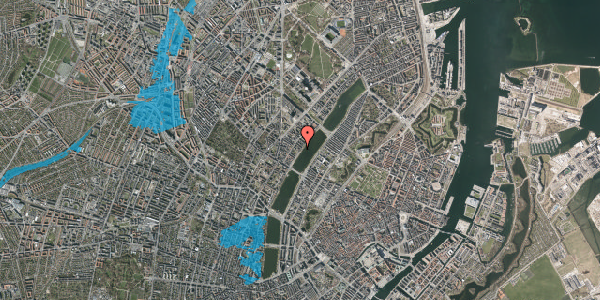 Oversvømmelsesrisiko fra vandløb på Sortedam Dossering 23, 3. th, 2200 København N