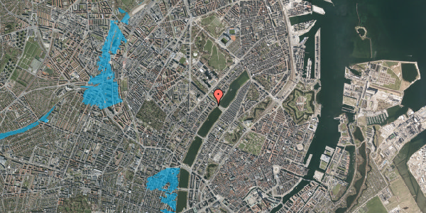 Oversvømmelsesrisiko fra vandløb på Sortedam Dossering 41A, st. tv, 2200 København N