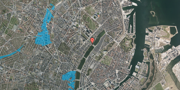 Oversvømmelsesrisiko fra vandløb på Sortedam Dossering 41A, 2. th, 2200 København N