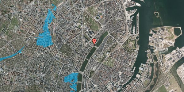 Oversvømmelsesrisiko fra vandløb på Sortedam Dossering 41C, 5. th, 2200 København N