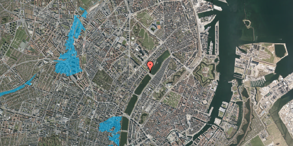 Oversvømmelsesrisiko fra vandløb på Sortedam Dossering 45A, st. tv, 2200 København N