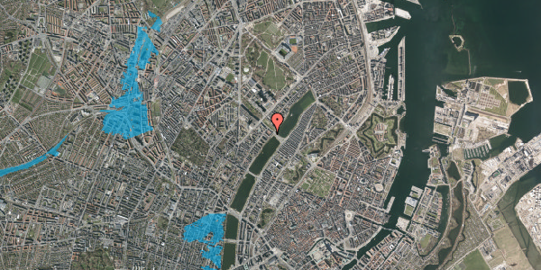 Oversvømmelsesrisiko fra vandløb på Sortedam Dossering 45, st. tv, 2200 København N