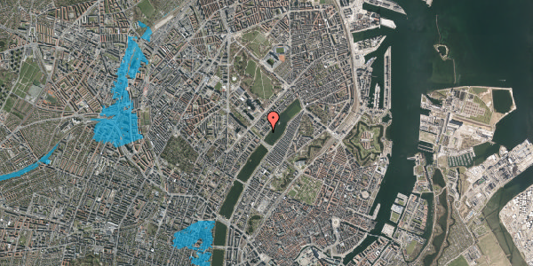 Oversvømmelsesrisiko fra vandløb på Sortedam Dossering 57, st. tv, 2100 København Ø