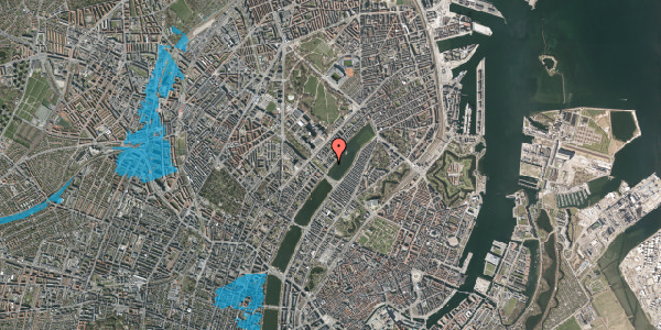 Oversvømmelsesrisiko fra vandløb på Sortedam Dossering 57, 3. tv, 2100 København Ø