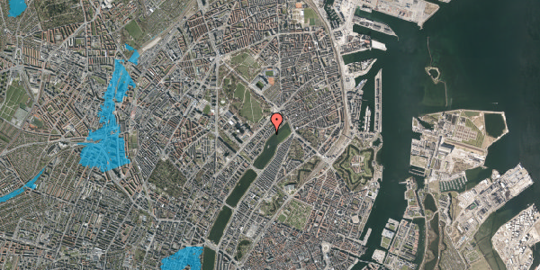 Oversvømmelsesrisiko fra vandløb på Sortedam Dossering 79A, 4. , 2100 København Ø