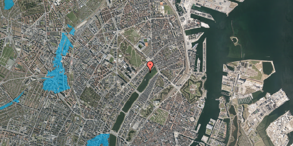 Oversvømmelsesrisiko fra vandløb på Sortedam Dossering 81, 1. th, 2100 København Ø