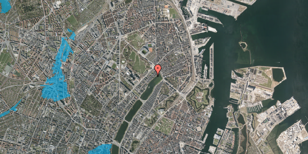 Oversvømmelsesrisiko fra vandløb på Sortedam Dossering 87, 2. , 2100 København Ø