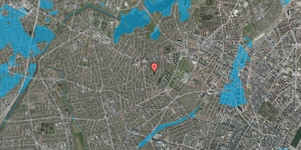 Oversvømmelsesrisiko fra vandløb på Sparresholmvej 29, st. , 2700 Brønshøj