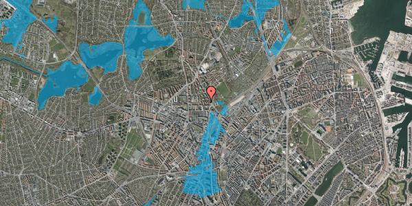 Oversvømmelsesrisiko fra vandløb på Statholdervej 5, st. tv, 2400 København NV